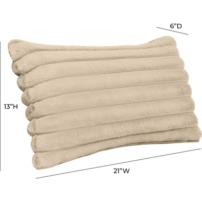 Furry Vegan Fur Accent Pillow by TOV Furniture. Made from fabric in a unique style.
