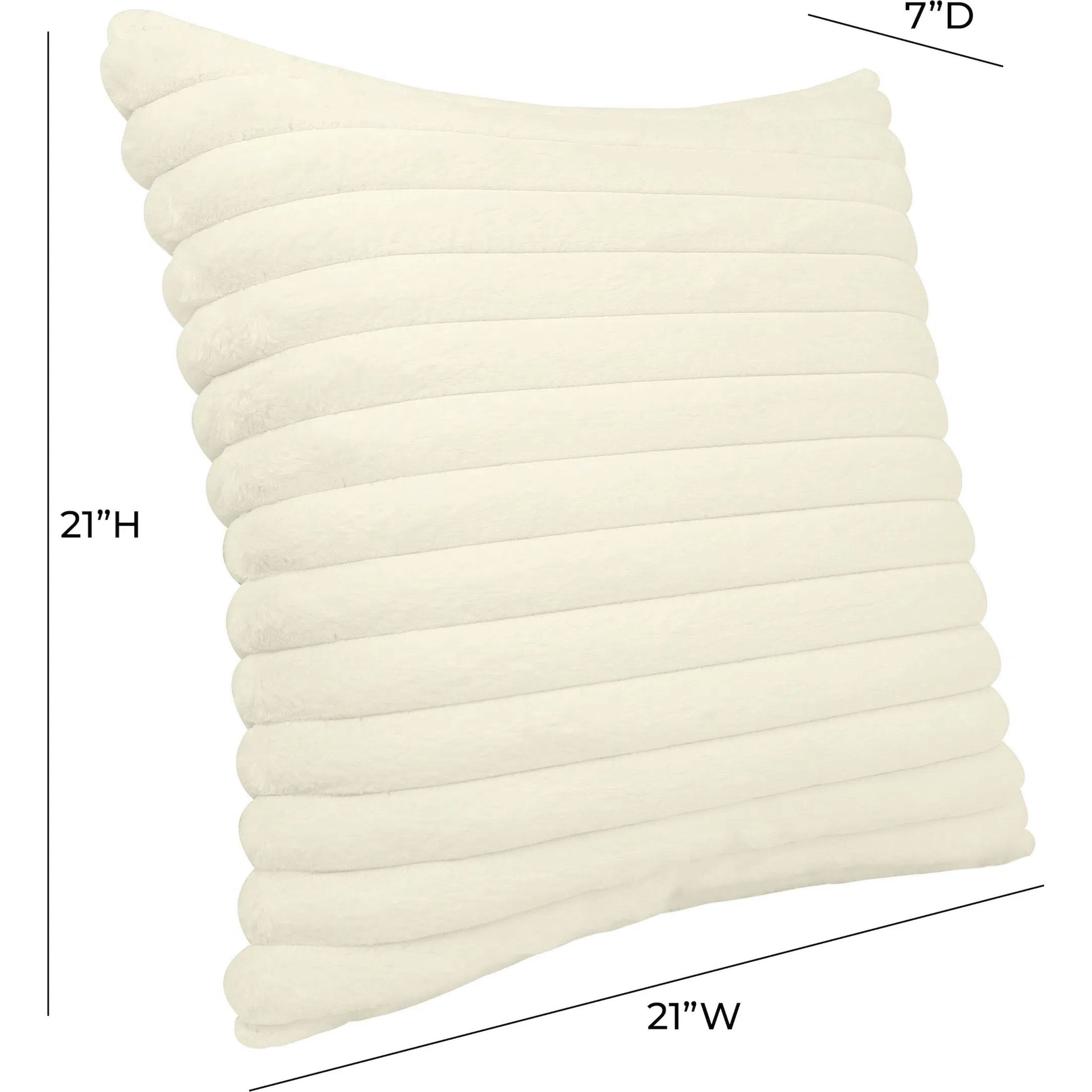 Furry Vegan Fur Accent Pillow by TOV Furniture. Made from fabric in a unique style.