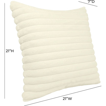 Furry Vegan Fur Accent Pillow by TOV Furniture. Made from fabric in a unique style.
