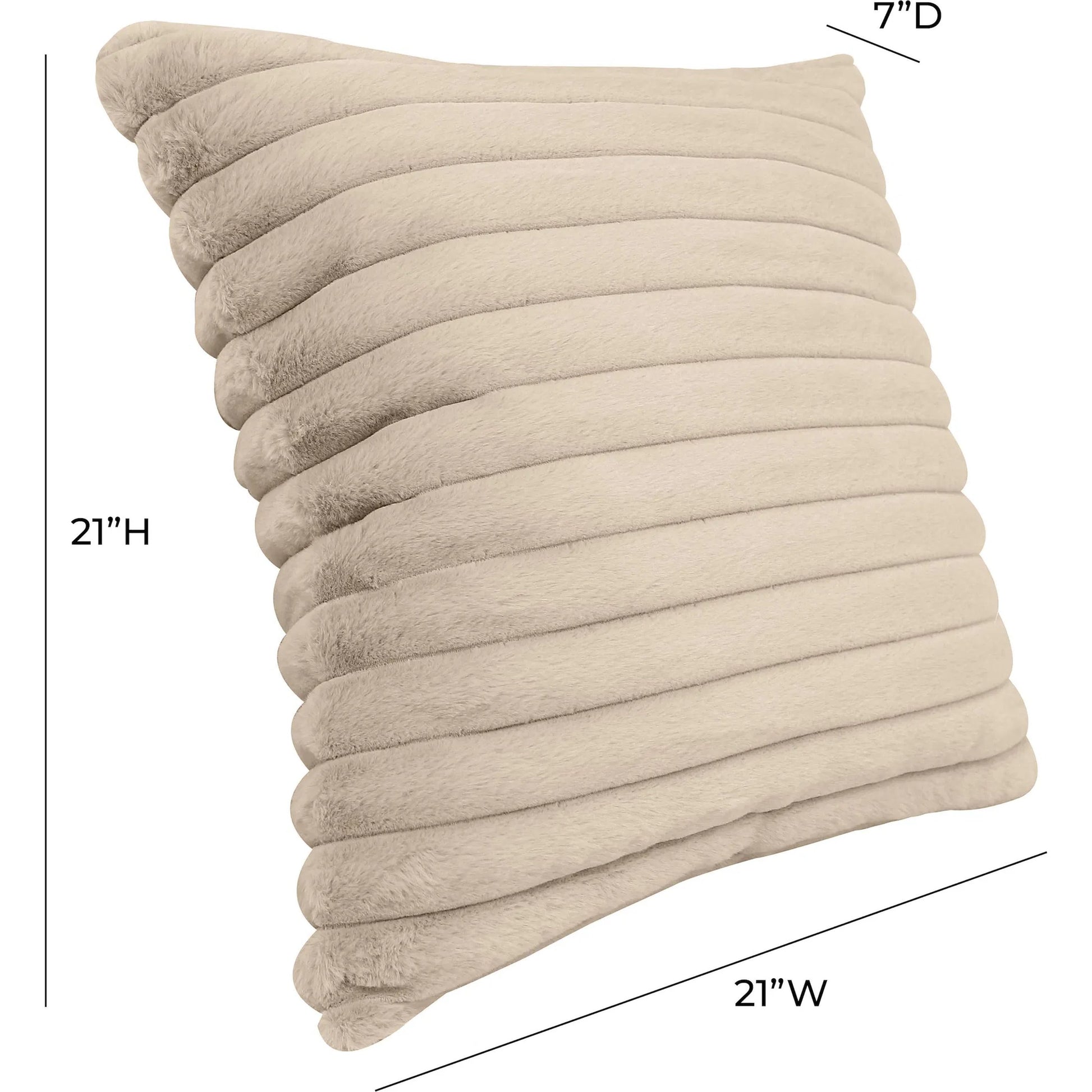 Furry Vegan Fur Accent Pillow by TOV Furniture. Made from fabric in a unique style.