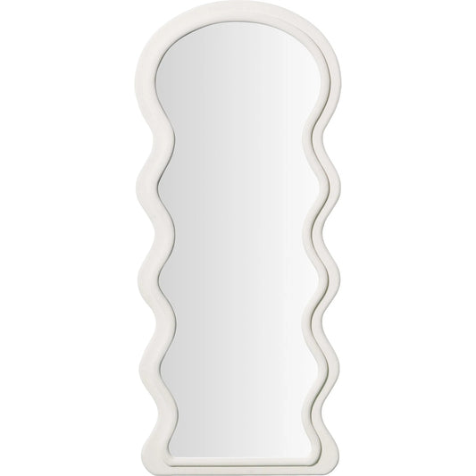 Rhodes Velvet Floor Mirror by TOV Furniture. Made from glass, mdf, velvet in a unique style.