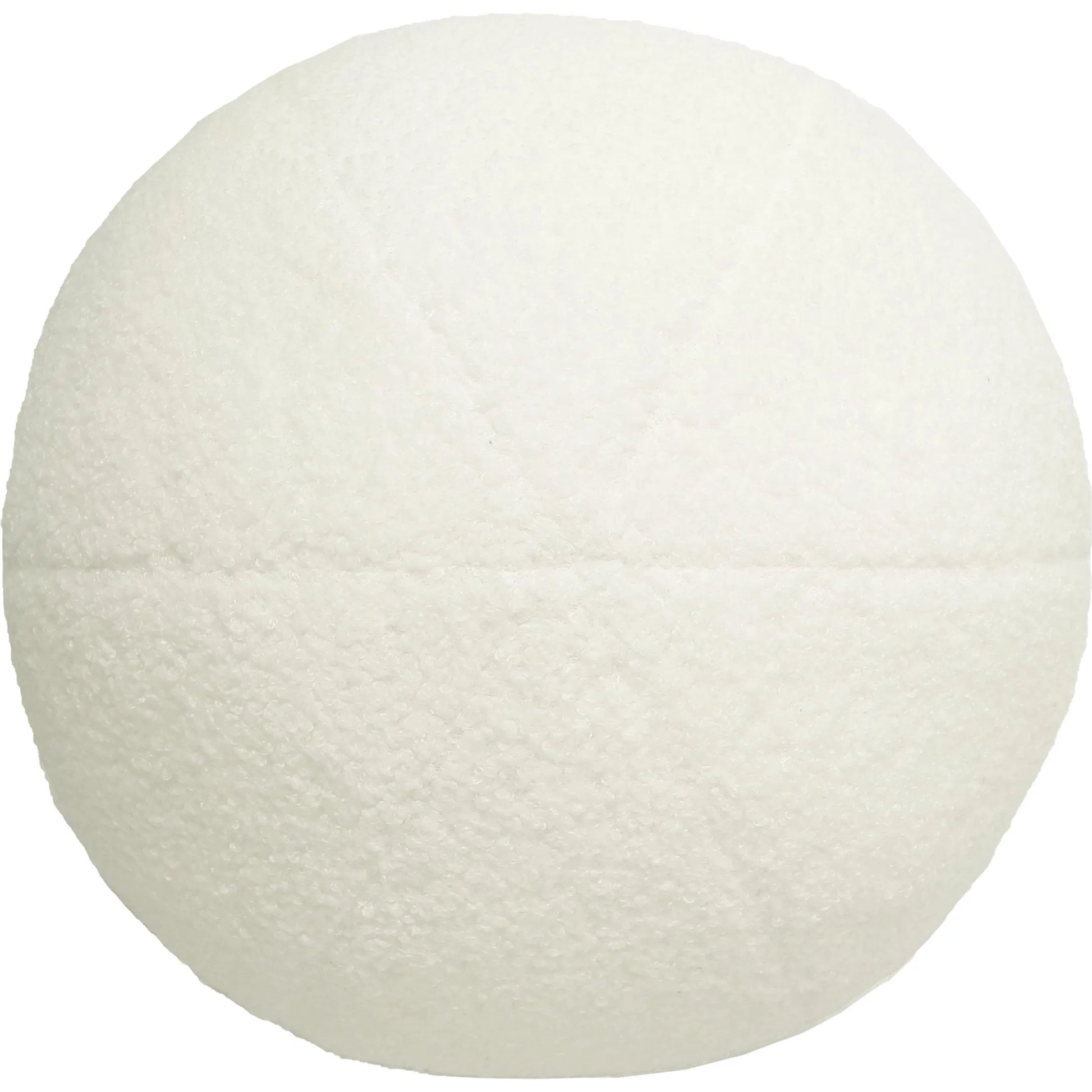 Boba Vegan Shearling Pillow by TOV Furniture in cream. Made from vegan shearling in a transitional style.