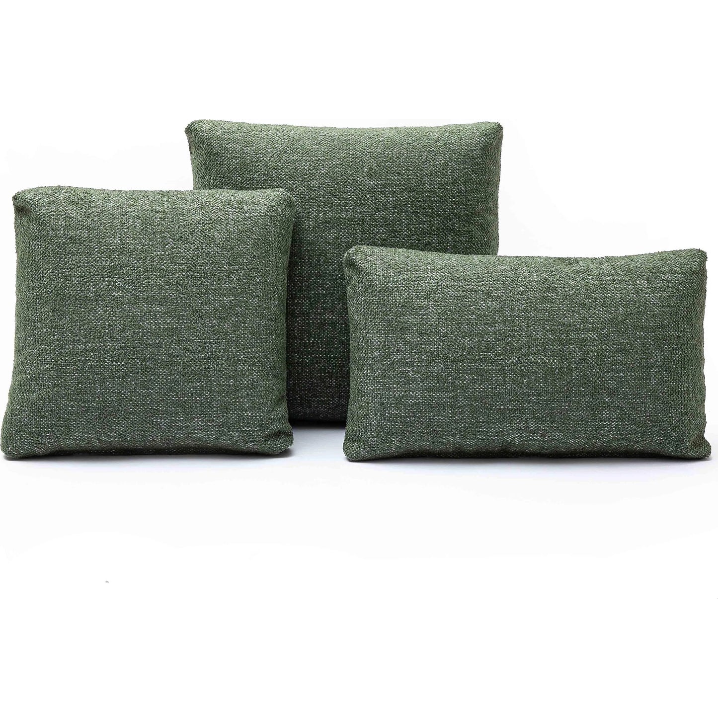 003 SI-2356317 | Additional Silo | Malolo Basketweave Rectangular Vegan-Down Pillow by TOV Furniture in green. Made from chenille in a transitional style.