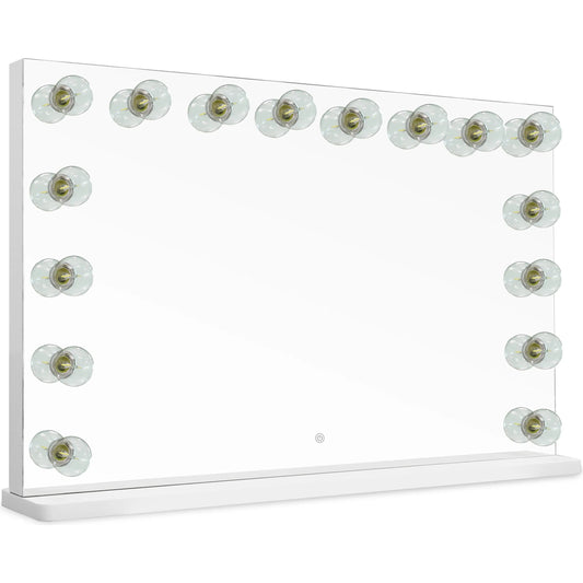 Lola Vanity Mirror by TOV Furniture in mirror. Made from aluminum, glass, mdf in a unique style.
