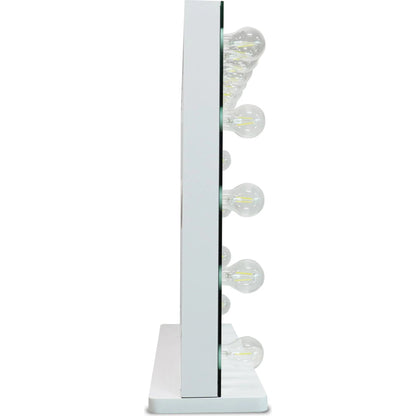 Lola Vanity Mirror by TOV Furniture in mirror. Made from aluminum, glass, mdf in a transitional style.