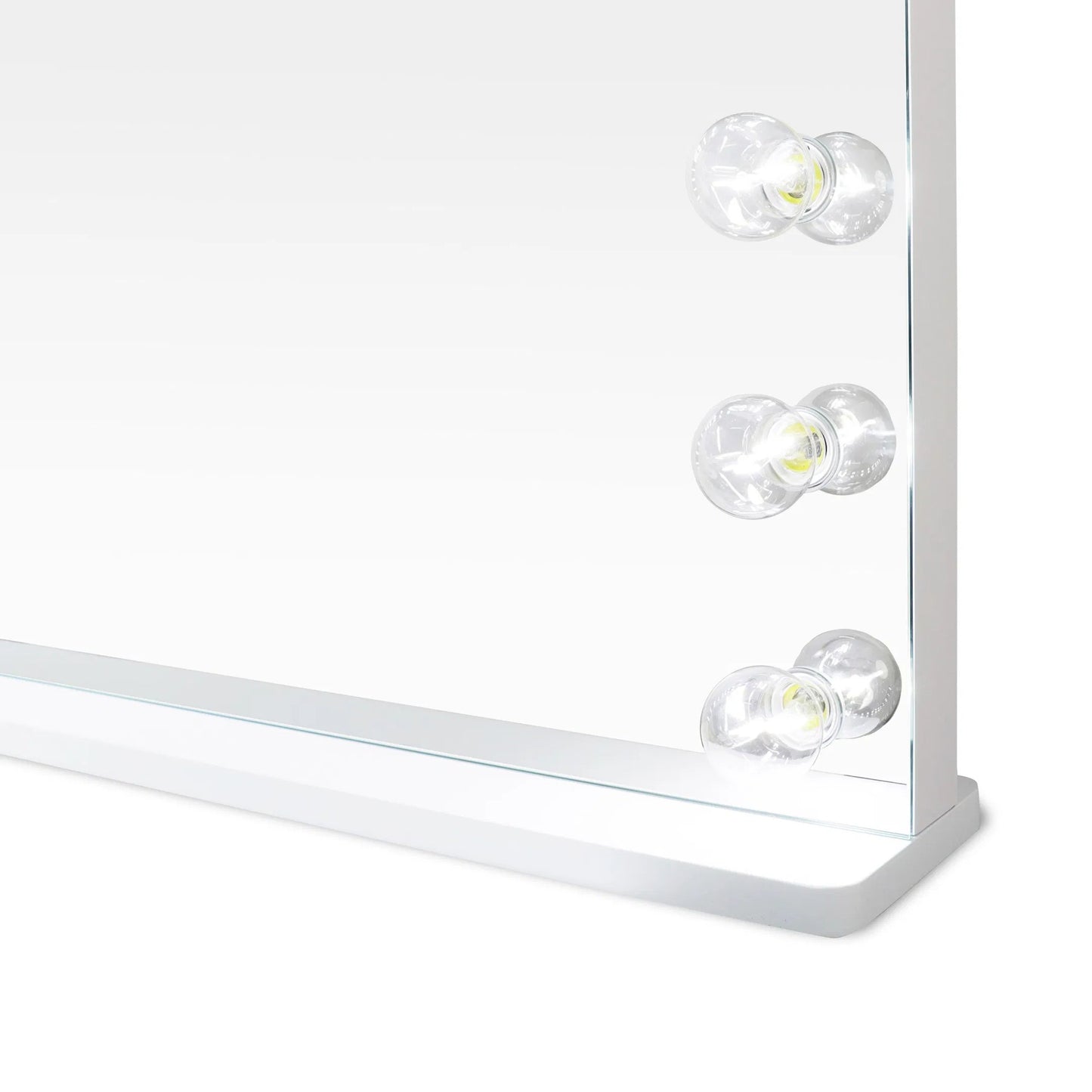 006 SI-2439939 | Closeup | Lola Vanity Mirror by TOV Furniture in mirror. Made from aluminum, glass, mdf in a transitional style.