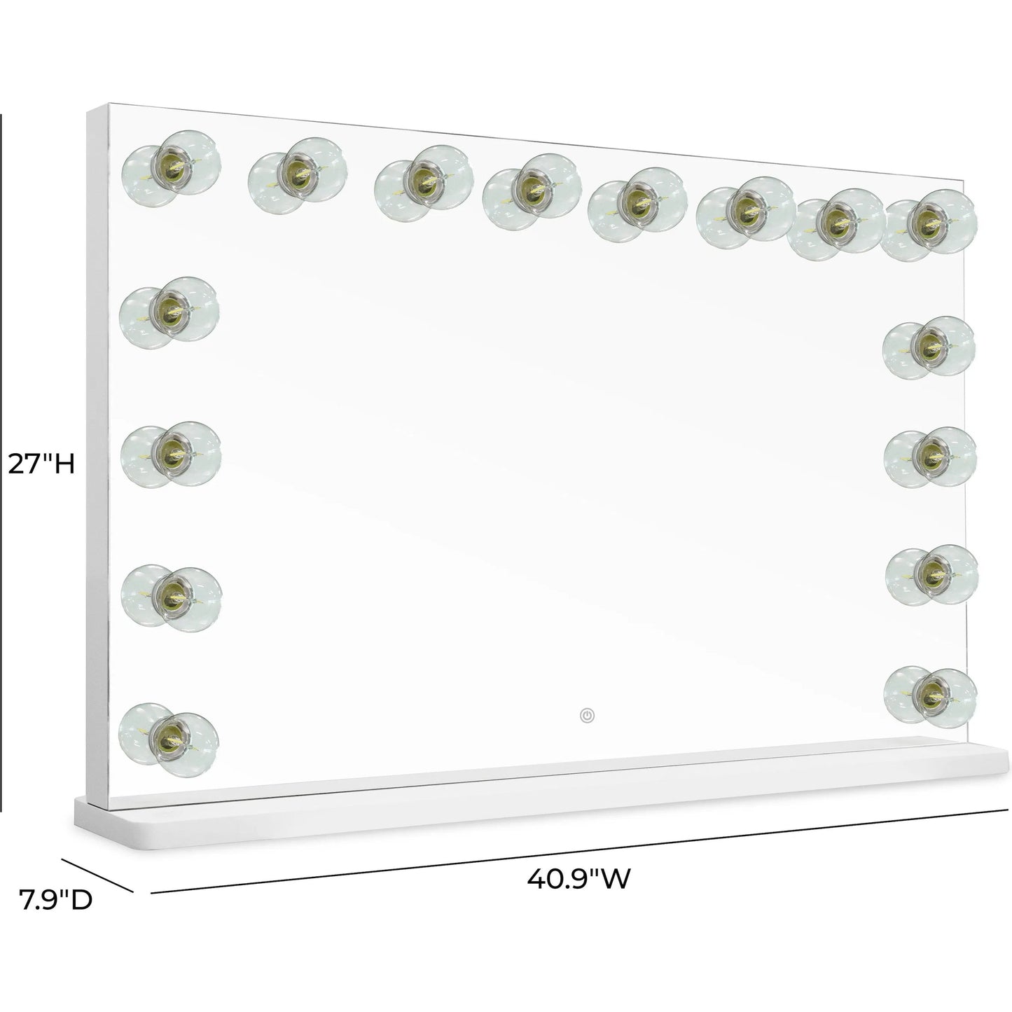 005 SI-2439939 | Additional Silo | Lola Vanity Mirror by TOV Furniture in mirror. Made from aluminum, glass, mdf in a transitional style.