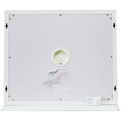Lola LED Panel Vanity Mirror by TOV Furniture in mirror. Made from aluminum, glass, mdf in a transitional style.