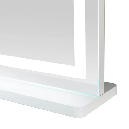 Lola LED Panel Vanity Mirror by TOV Furniture in mirror. Made from aluminum, glass, mdf in a transitional style.