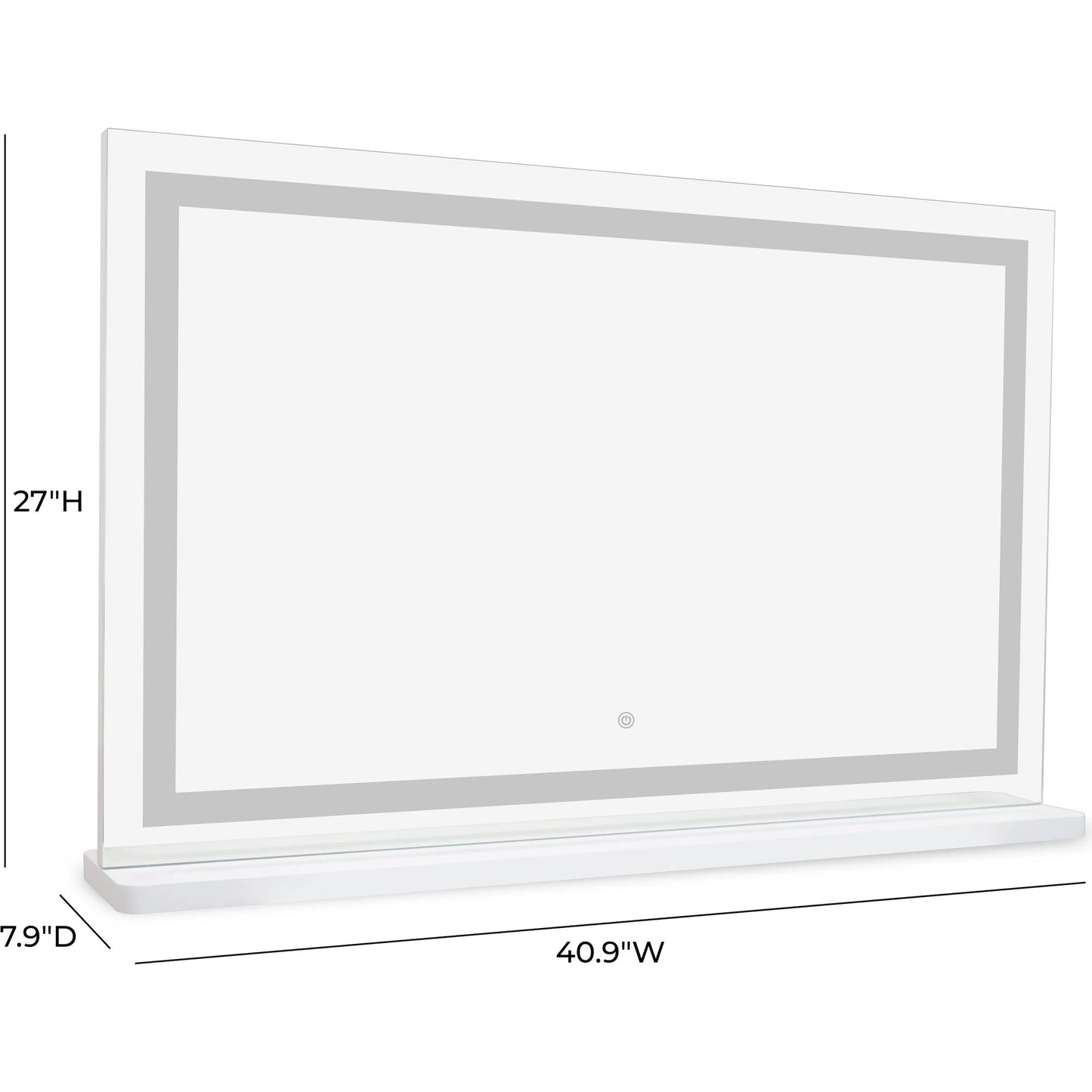 006 SI-2439938 | Additional Silo | Lola LED Panel Vanity Mirror by TOV Furniture in mirror. Made from aluminum, glass, mdf in a transitional style.