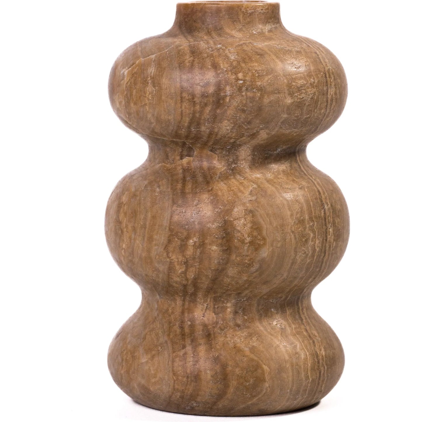 000 SI-2532698 | Primary Silo | Swell Decorative Vase by TOV Furniture in dark onyx. Made from marble in a unique style.