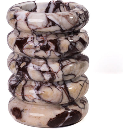 Layered Decorative Vase by TOV Furniture. Made from marble in a unique style.