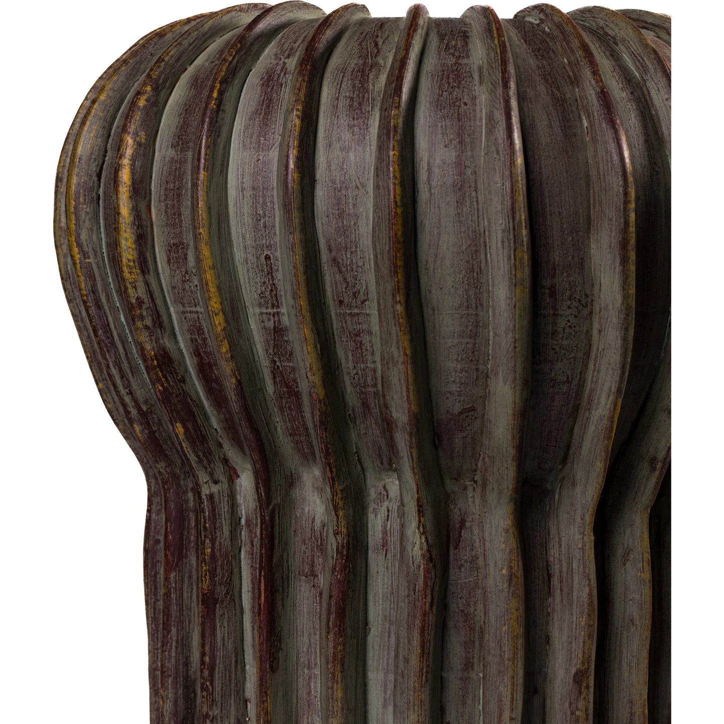 002 SI-2527466 | Closeup | Visha Vase by TOV Furniture in grey. Made from terracotta in a unique style.