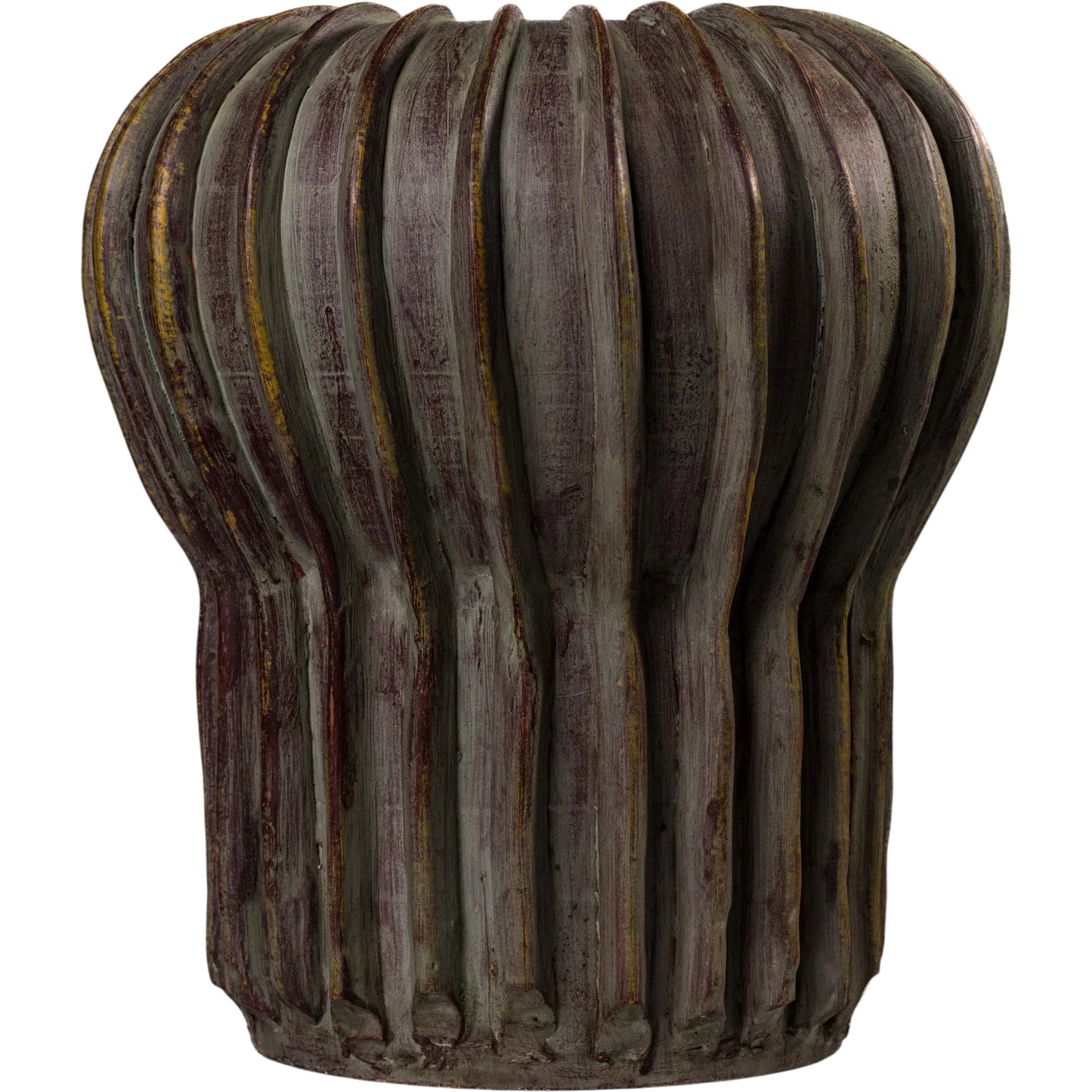 001 SI-2527466 | Primary Silo | Visha Vase by TOV Furniture in grey. Made from terracotta in a unique style.