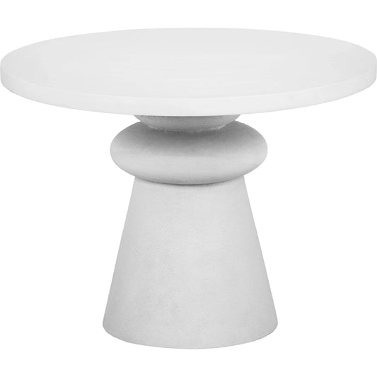 Lupita Dinette Table by TOV Furniture in white. Made from iron, mdf, resin in a modern style.