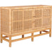 Amara Woven Rattan Buffet by TOV Furniture. Made from rattan veneer, wood in a cottage & farmhouse style.