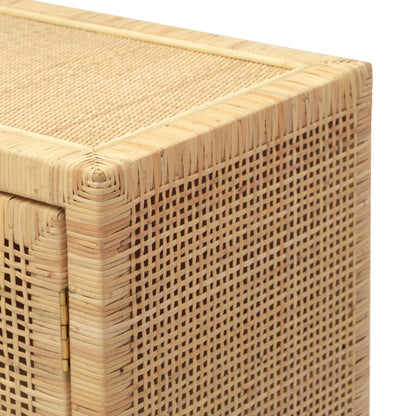 Amara Woven Rattan Buffet by TOV Furniture. Made from rattan veneer, wood in a cottage & farmhouse style.