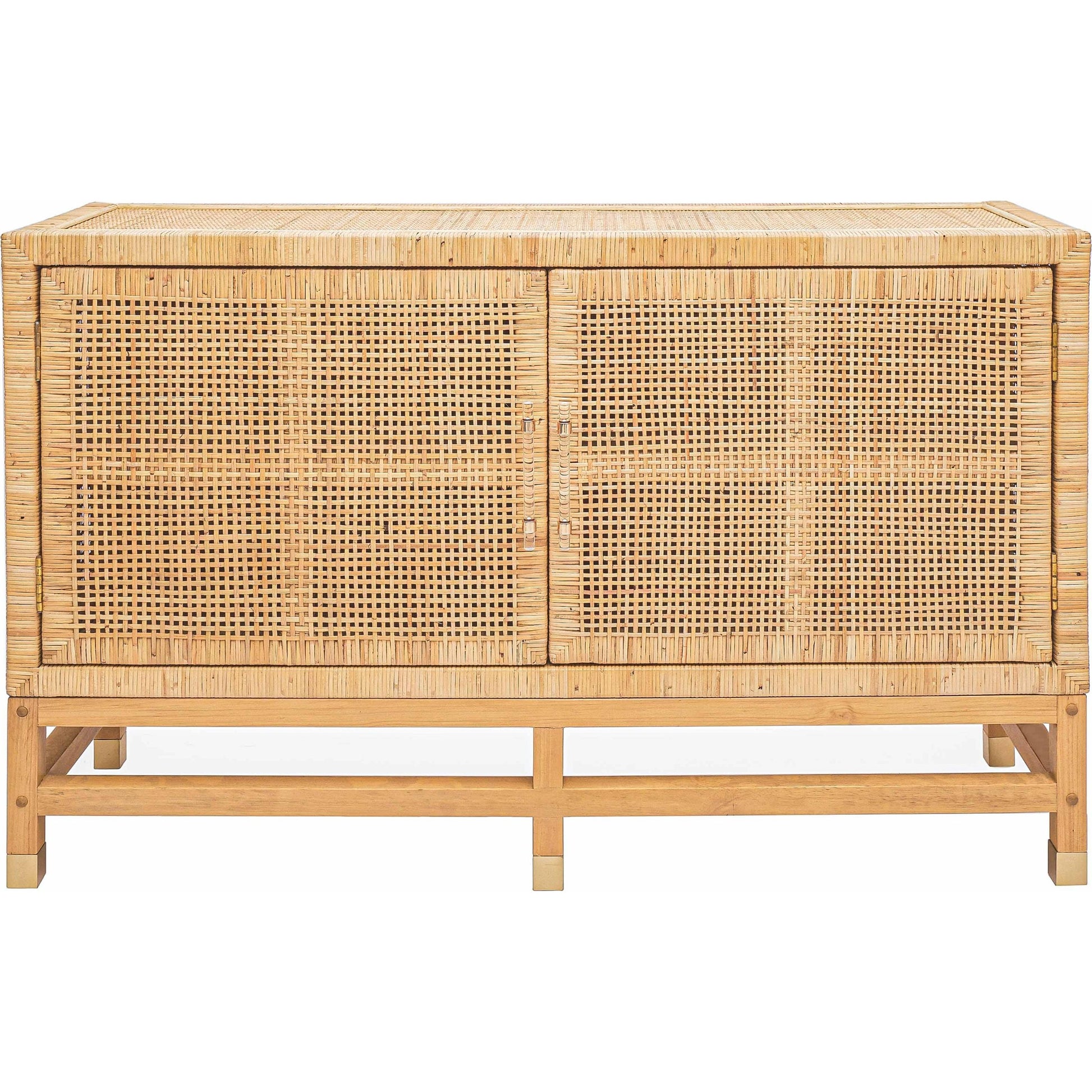 Amara Woven Rattan Buffet by TOV Furniture. Made from rattan veneer, wood in a cottage & farmhouse style.