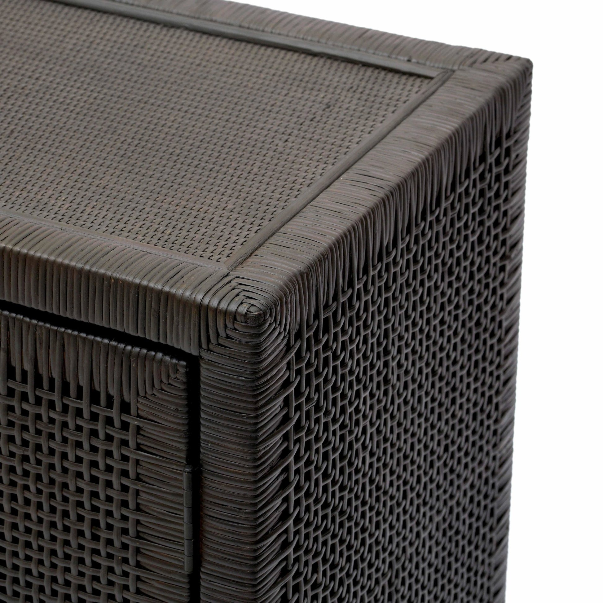 Amara Woven Rattan Buffet by TOV Furniture. Made from rattan veneer, wood in a cottage & farmhouse style.