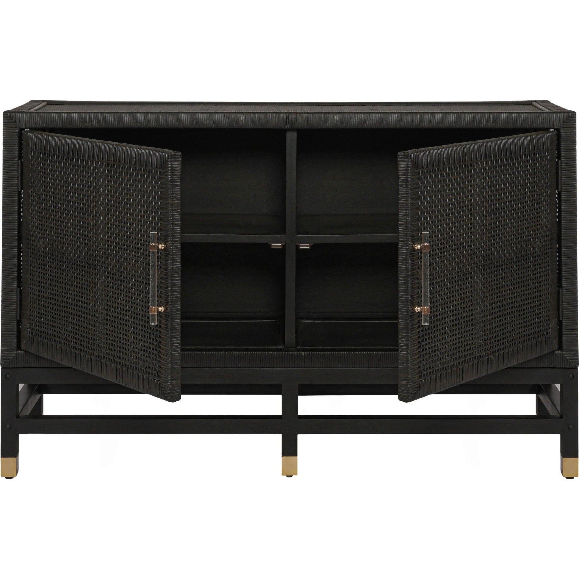 Amara Woven Rattan Buffet by TOV Furniture. Made from rattan veneer, wood in a cottage & farmhouse style.