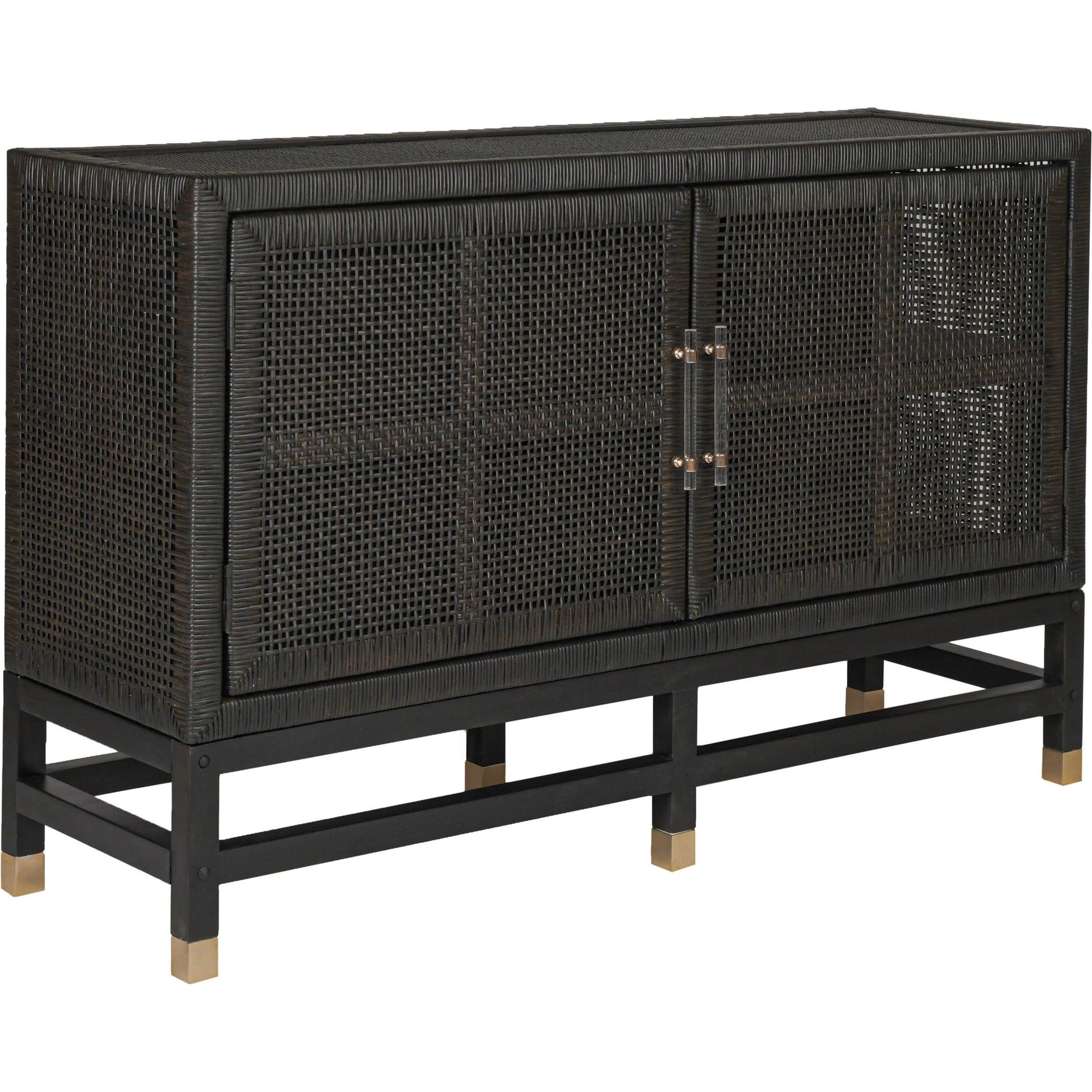 Amara Woven Rattan Buffet by TOV Furniture. Made from rattan veneer, wood in a cottage & farmhouse style.