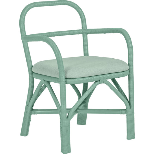 Ginny Rattan Dining Chair by TOV Furniture. Made from fabric, rattan in a cottage & farmhouse style.