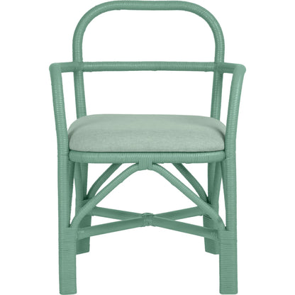Ginny Rattan Dining Chair by TOV Furniture. Made from fabric, rattan in a cottage & farmhouse style.