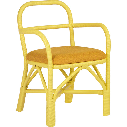 Ginny Rattan Dining Chair by TOV Furniture. Made from fabric, rattan in a cottage & farmhouse style.