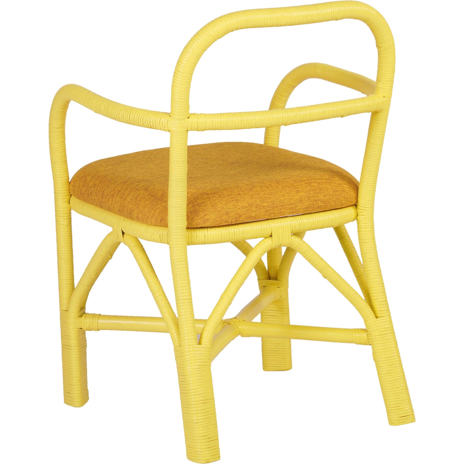 Ginny Rattan Dining Chair by TOV Furniture. Made from fabric, rattan in a cottage & farmhouse style.