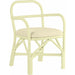 Ginny Rattan Dining Chair by TOV Furniture. Made from fabric, rattan in a cottage & farmhouse style.