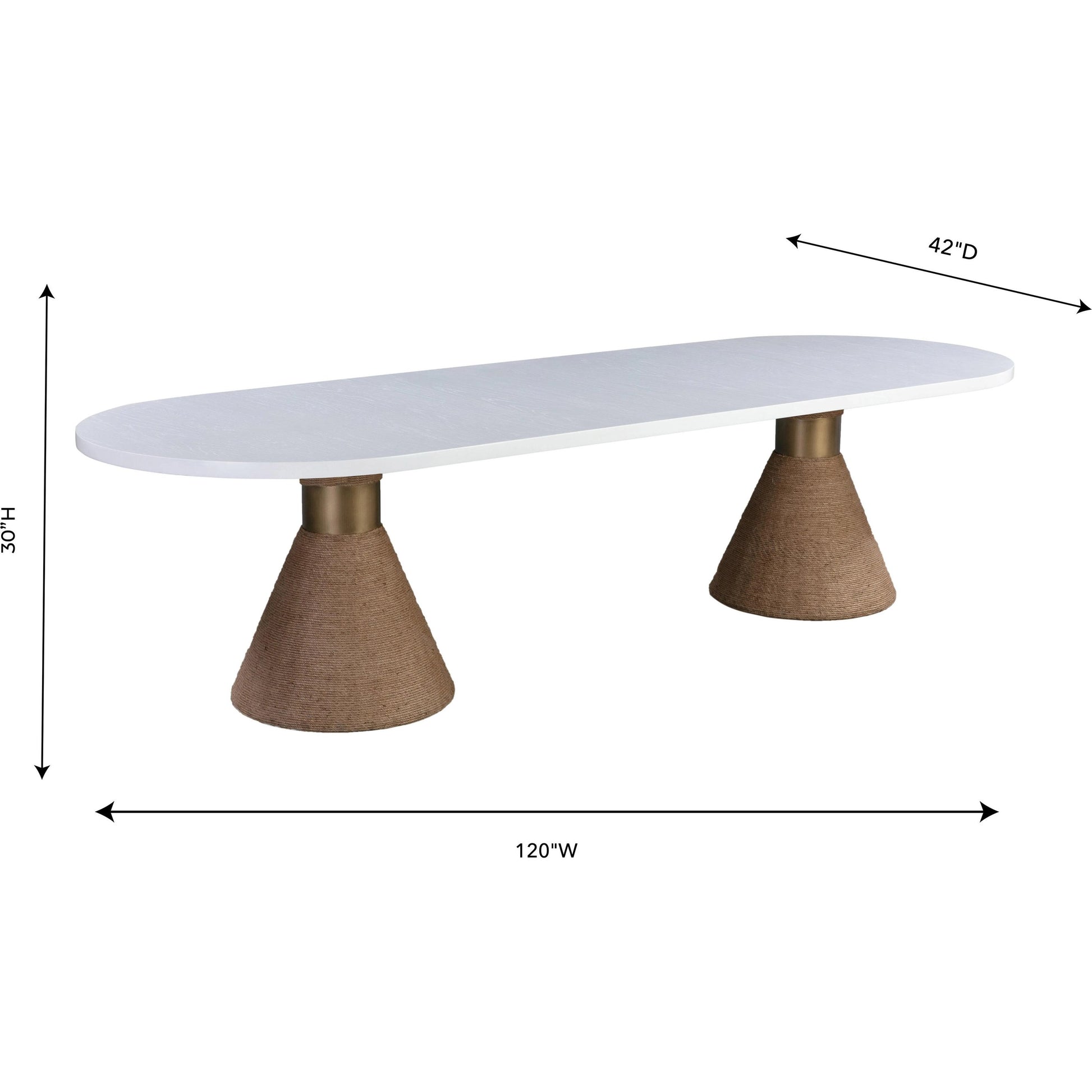 Rishi Table by TOV Furniture. Made from acacia in a modern style.