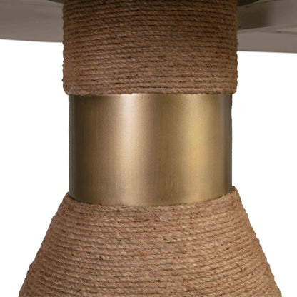 Rishi Table by TOV Furniture. Made from acacia in a modern style.