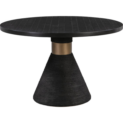 Rishi Round Table by TOV Furniture. Made from acacia in a modern style.