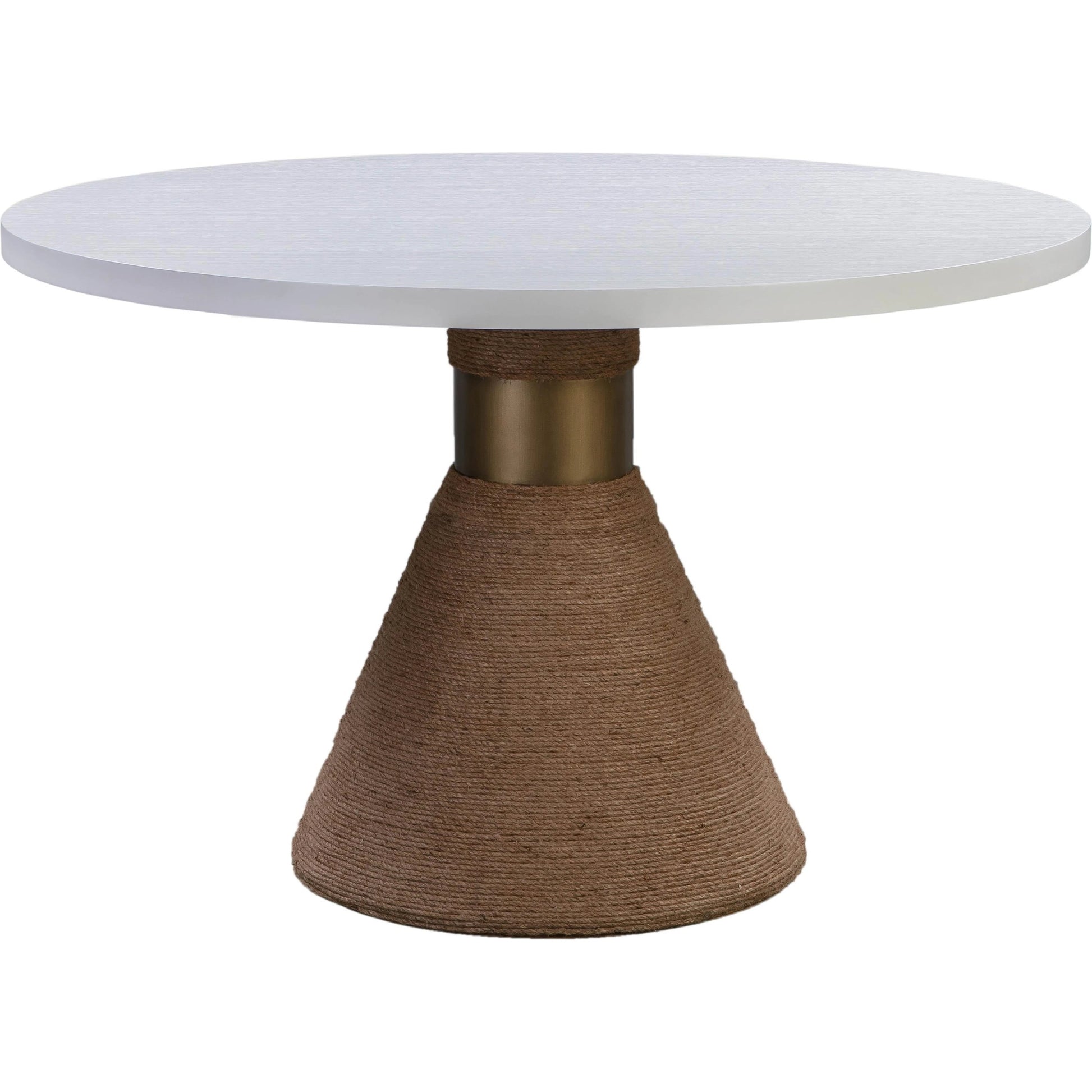 Rishi Round Table by TOV Furniture. Made from acacia in a modern style.