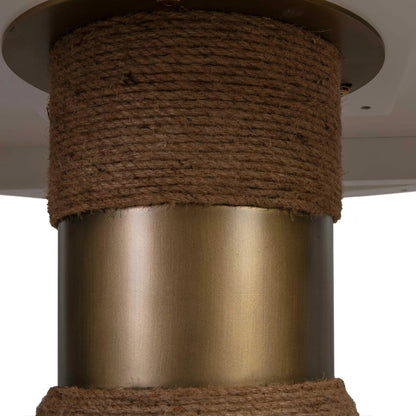 Rishi Round Table by TOV Furniture. Made from acacia in a modern style.