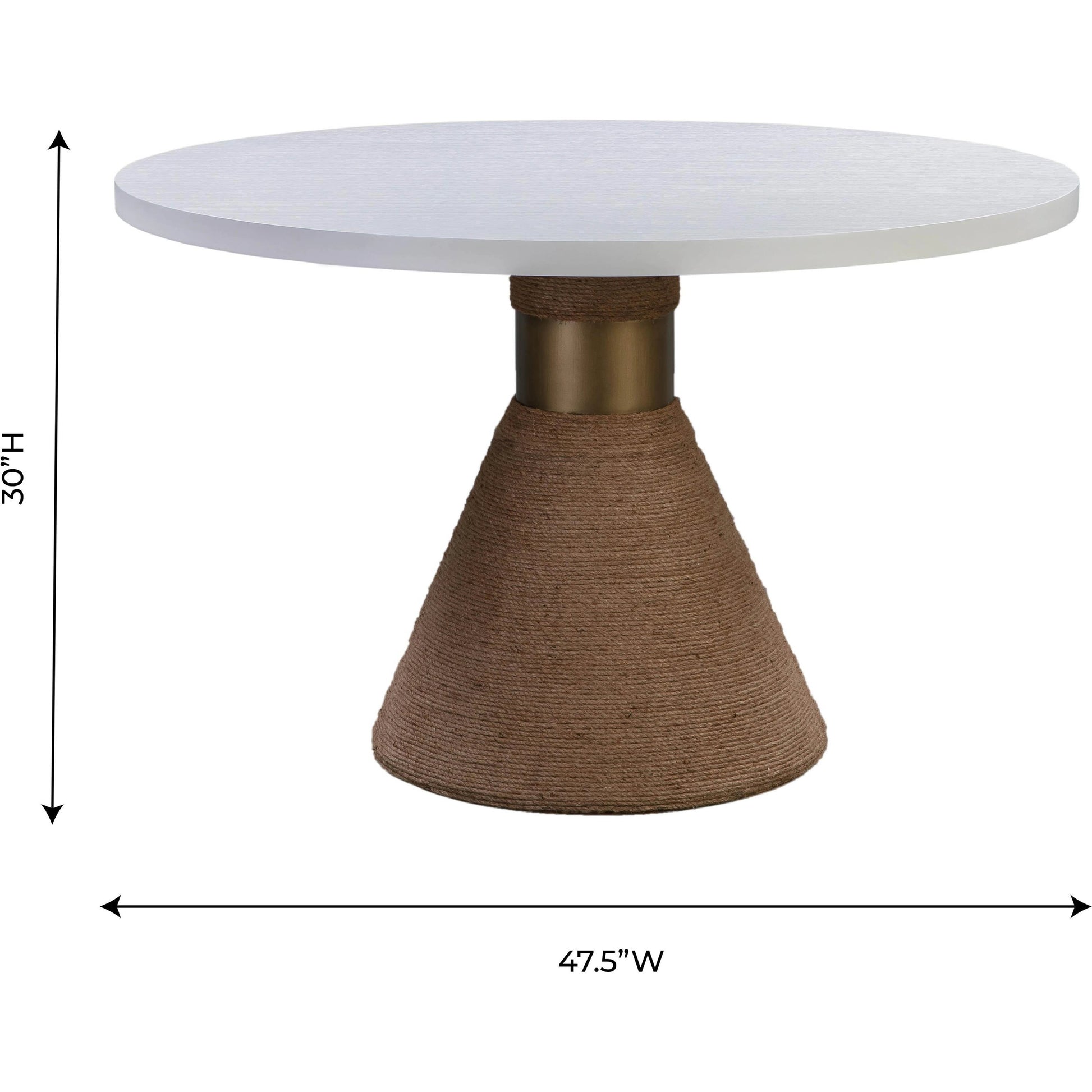 Rishi Round Table by TOV Furniture. Made from acacia in a modern style.