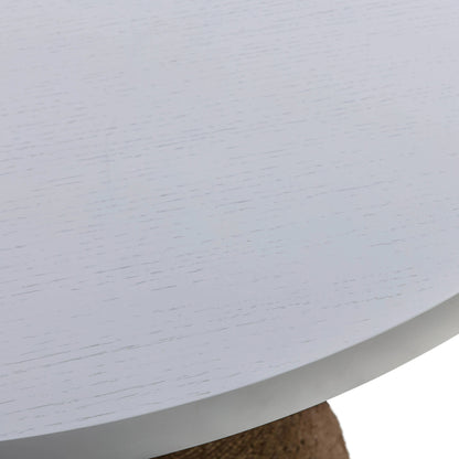 Rishi Round Table by TOV Furniture. Made from acacia in a modern style.