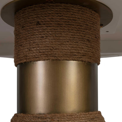 Rishi Round Table by TOV Furniture. Made from acacia in a modern style.