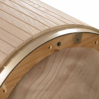 Chelsea Oak Round Dining Table by TOV Furniture in natural oak. Made from ash, mdf veneer in a cottage & farmhouse style.