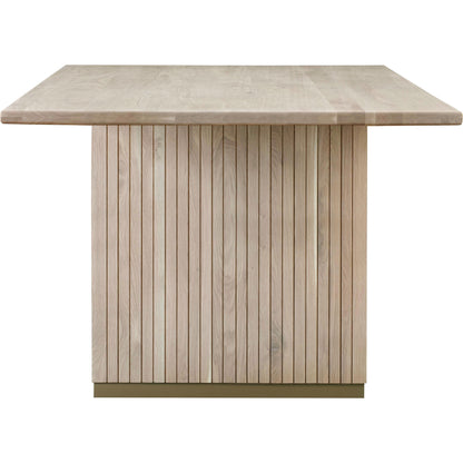 Chelsea Oak Rectangular Dining Table by TOV Furniture in natural oak. Made from ash, mdf veneer in a cottage & farmhouse style.