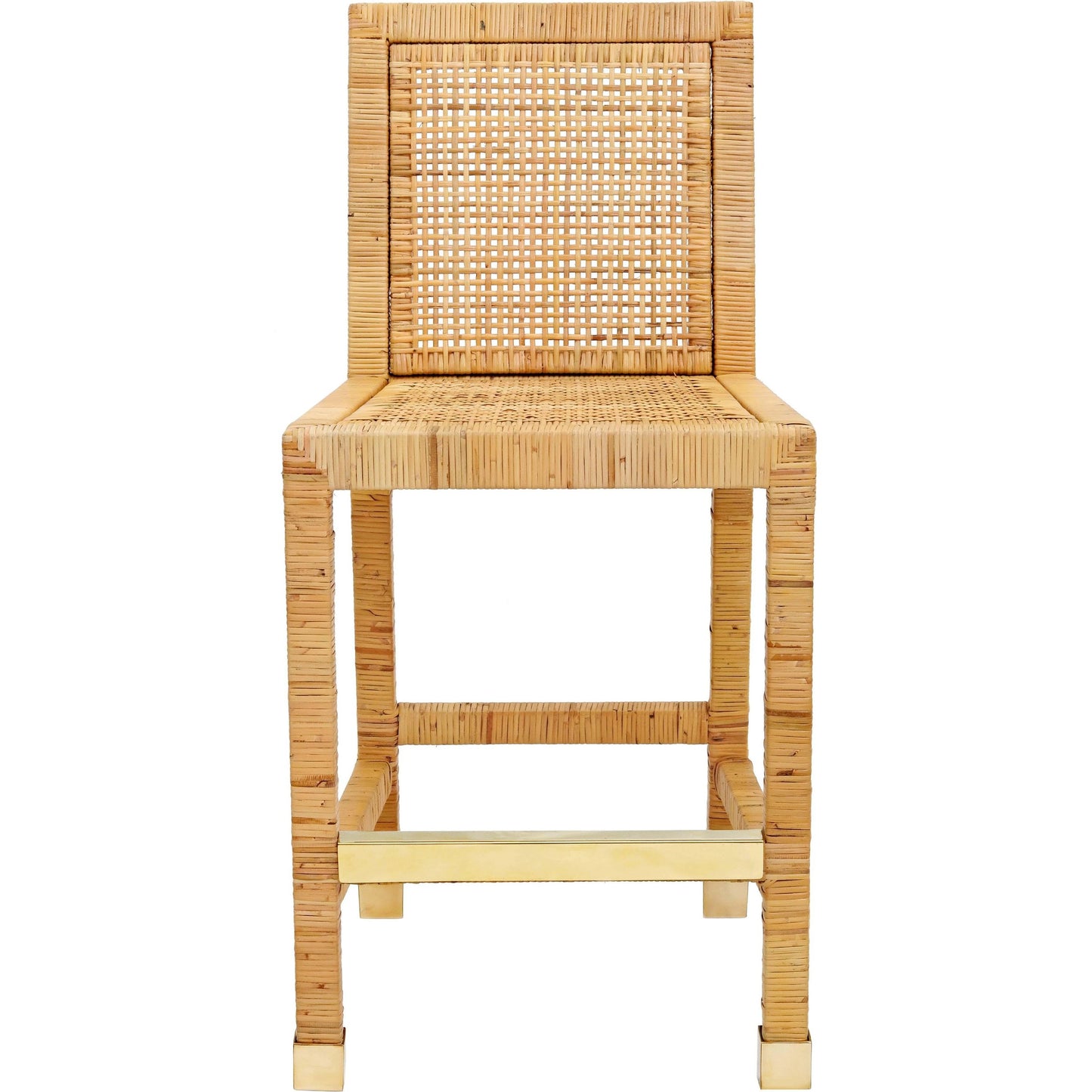 004 SI-1984131 | Additional Silo | Amara Rattan Counter Stool by TOV Furniture in natural. Made from fabric, rattan veneer, wood in a cottage & farmhouse style.