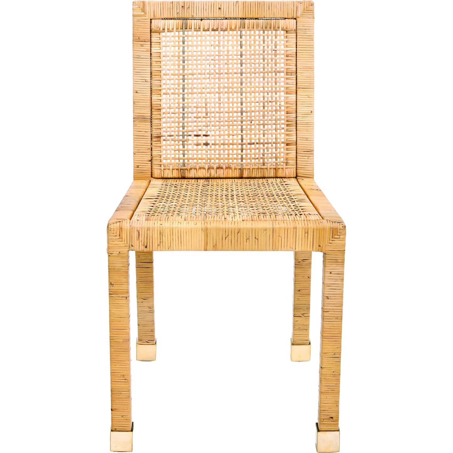 004 SI-1984132 | Additional Silo | Amara Rattan Dining Chair by TOV Furniture in natural. Made from fabric, rattan veneer, wood in a cottage & farmhouse style.