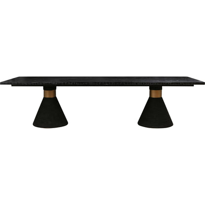 Rishi Dining Table by TOV Furniture. Made from acacia, iron, mdf veneer, rope in a modern style.
