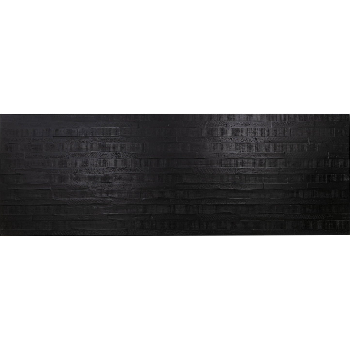 012 SI-1984134 | Closeup | Rishi Dining Table by TOV Furniture. Made from acacia, iron, mdf veneer, rope in a modern style.