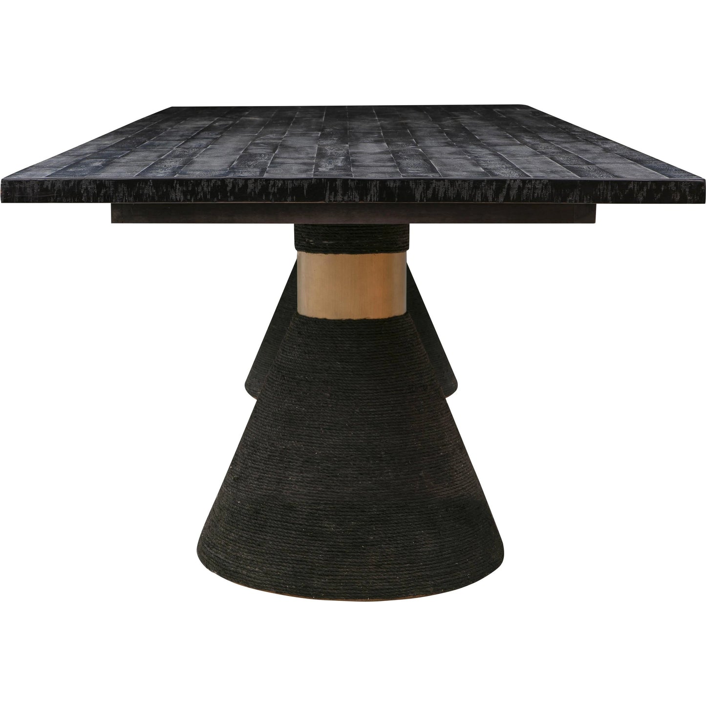 005 SI-1984134 | Additional Silo | Rishi Dining Table by TOV Furniture. Made from acacia, iron, mdf veneer, rope in a modern style.