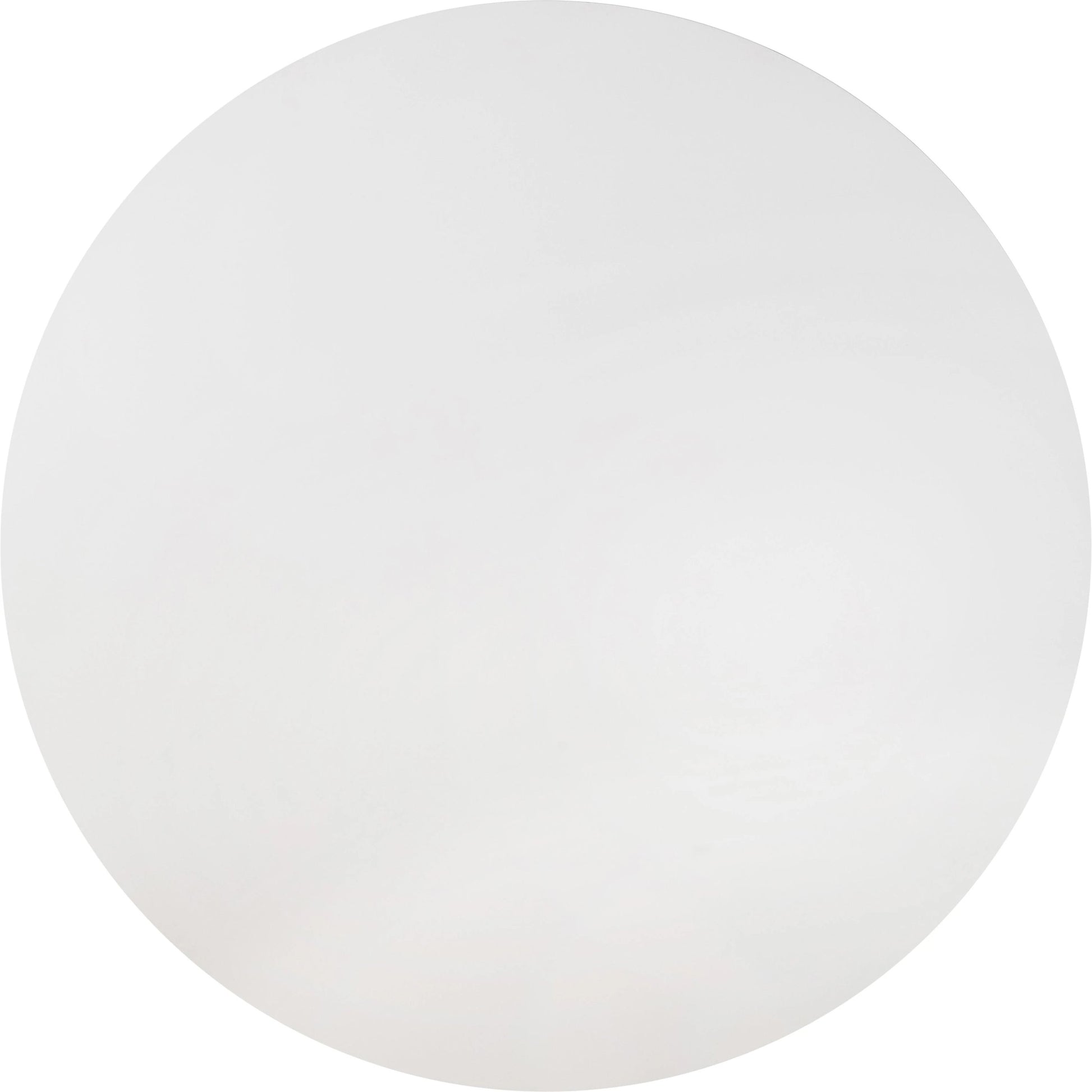 Kali Round Dining Table by TOV Furniture in white. Made from acacia, mdf veneer, metal in a modern style.