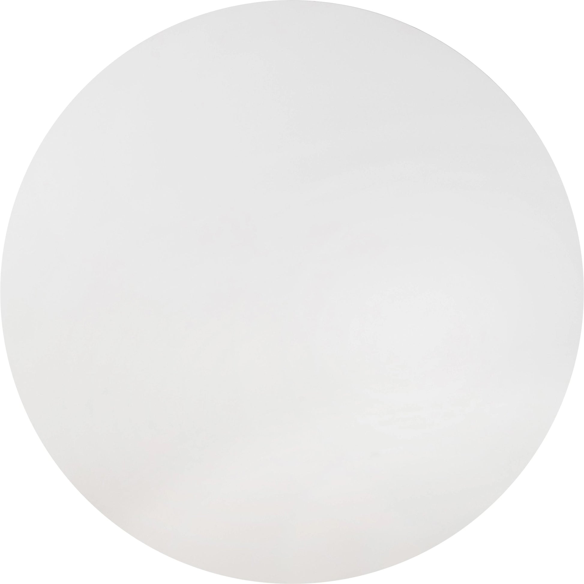 Kali Round Dining Table by TOV Furniture in white. Made from acacia, mdf veneer, metal in a modern style.