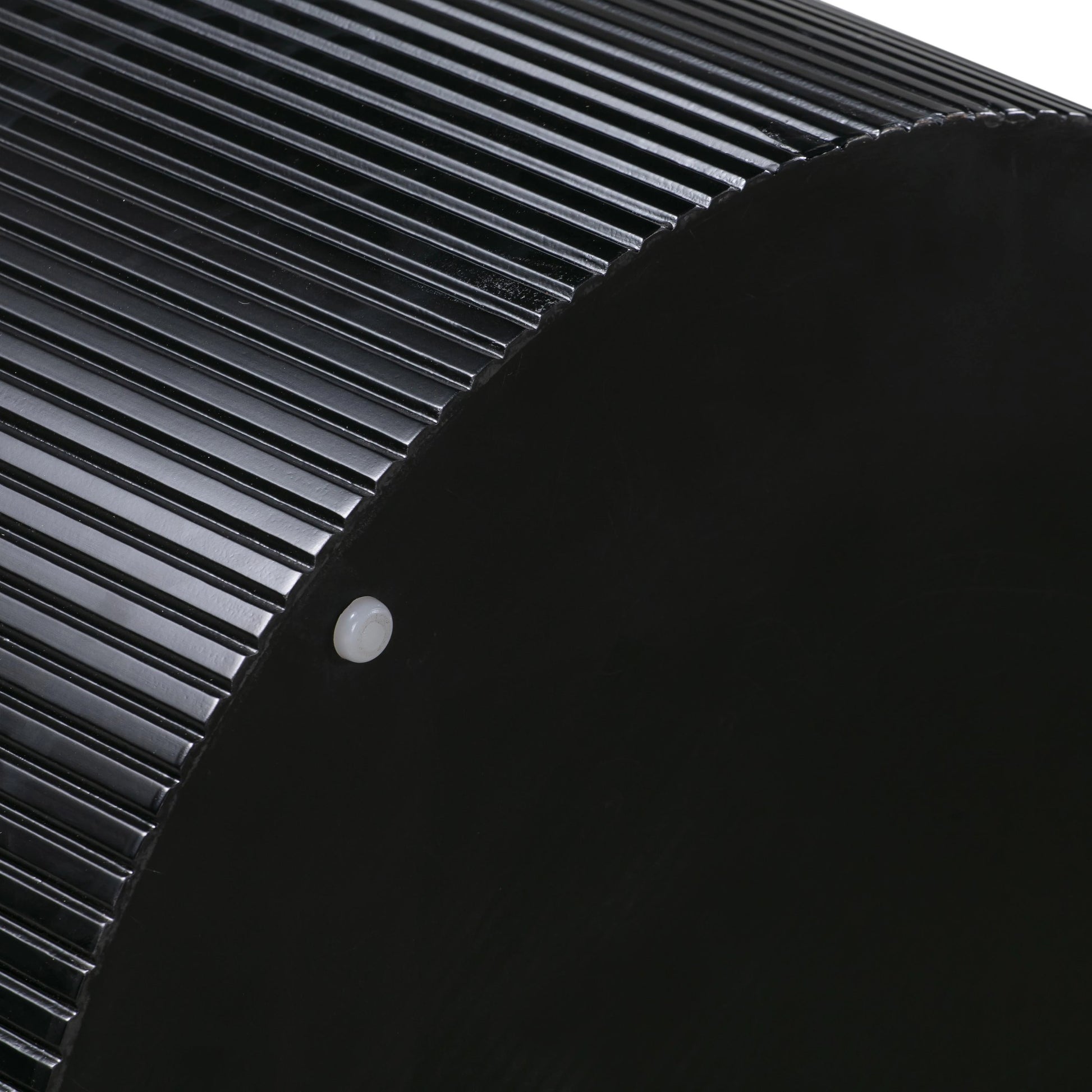 Nova Dining Table by TOV Furniture in black, white. Made from mdf in a modern style.