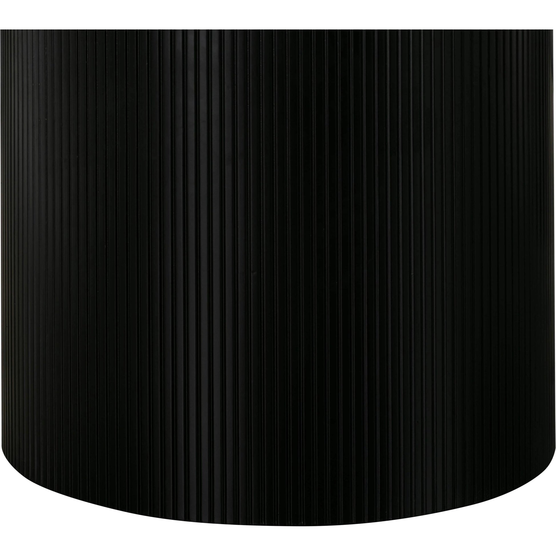 Nova Dining Table by TOV Furniture in black, white. Made from mdf in a modern style.