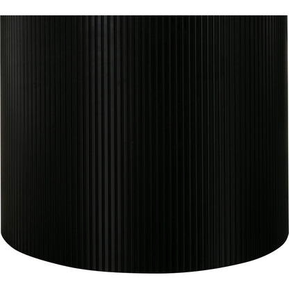 Nova Dining Table by TOV Furniture in black, white. Made from mdf in a modern style.